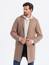 Ombre Clothing Svetlohnedý pánsky ľahký kabát Ombre Clothing