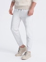 Ombre Clothing Biela pánska základná tepláková súprava Ombre Clothing