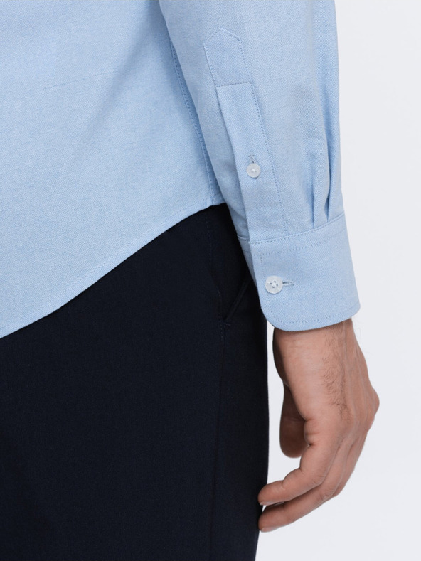 Ombre Clothing Svetlomodré pánske tričko Ombre Oblečenie