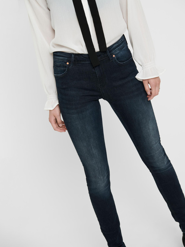 ONLY Tmavomodré skinny fit džínsy ONLY Kendell