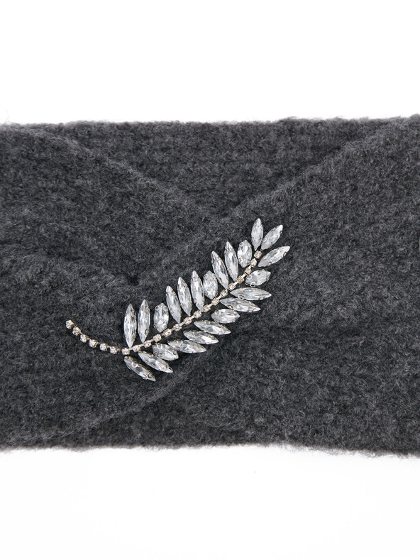Orsay Tmavosivá dámska zimná čelenka ORSAY