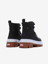 Vans Čierne dámske kožené zimné členkové topánky VANS Colfax Elevate