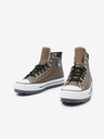 Converse Hnedé kožené členkové tenisky Converse Chuck Taylor All Star City Trek