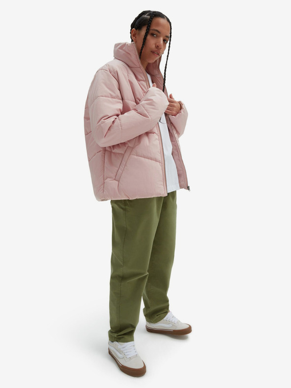 Vans Svetloružová dámska prešívaná bunda VANS Foundry Puff