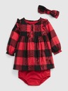 GAP Baby kockované šaty set GAP