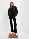 GAP Zamatové tepláky flare mid rise GAP