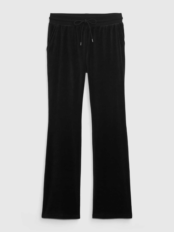 GAP Zamatové tepláky flare mid rise GAP