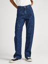 Pepe Jeans Modré dámske džínsy Pepe Jeans Robyn Stripe