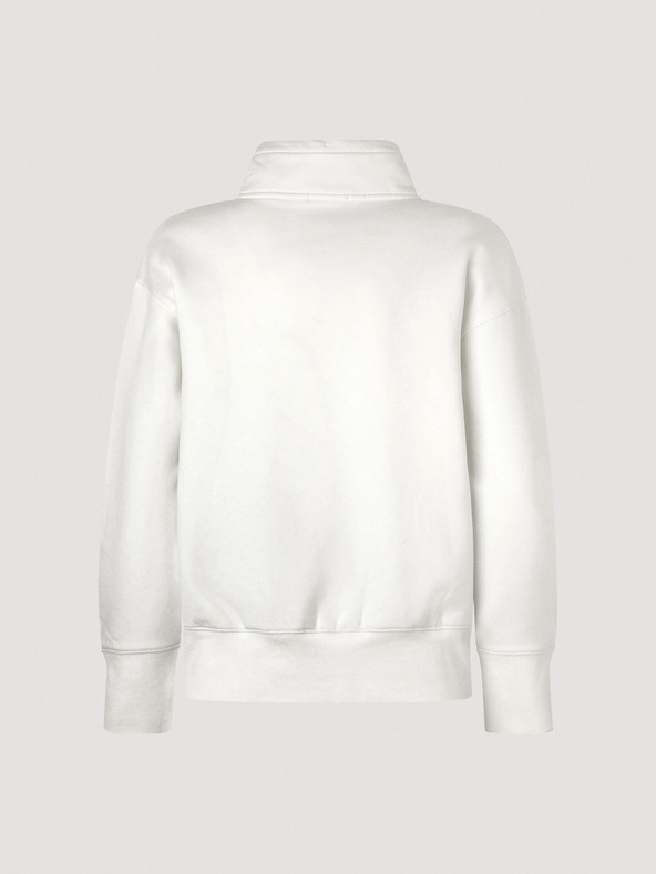 Pepe Jeans Biela dámska mikina na zips Pepe Jeans Celia