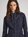 Pepe Jeans Tmavomodré dámske krátke džínsové šaty Pepe Jeans CASSIA