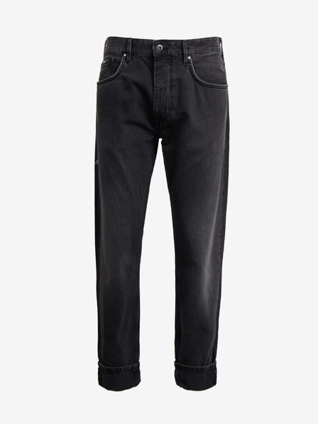 Pepe Jeans Čierne pánske džínsy rovného strihu Pepe Jeans Callen