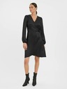 Vero Moda Čierne dámske zavinovacie šaty Vero Moda Sabi