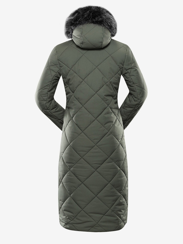 ALPINE PRO Zelený dámsky prešívaný kabát ALPINE PRO Gosbera