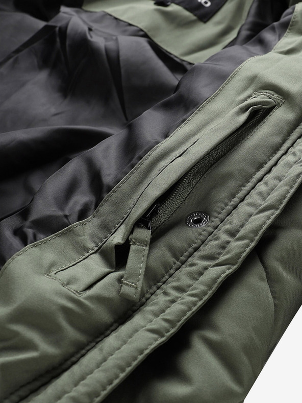 ALPINE PRO Zelený dámsky prešívaný kabát ALPINE PRO Gosbera