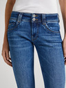 Pepe Jeans Modré dámske slim fit džínsy Pepe Jeans