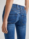 Pepe Jeans Modré dámske slim fit džínsy Pepe Jeans