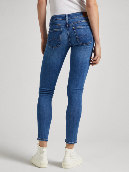 Pepe Jeans Modré dámske skinny fit džínsy Pepe Jeans