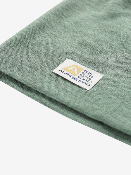 ALPINE PRO Zelená zimná čiapka z merino vlny ALPINE PRO Bedade