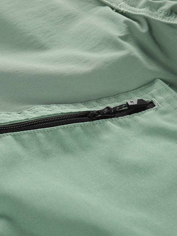 ALPINE PRO Zelené pánske outdoorové nohavice ALPINE PRO Zarm