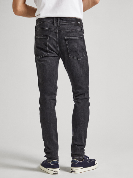 Pepe Jeans Čierne pánske slim fit džínsy Pepe Jeans