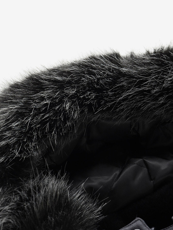 ALPINE PRO Čierna pánska zimná bunda ALPINE PRO Egyp