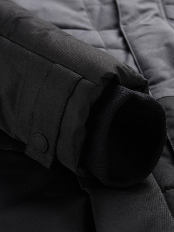 ALPINE PRO Čierna pánska zimná bunda ALPINE PRO Egyp