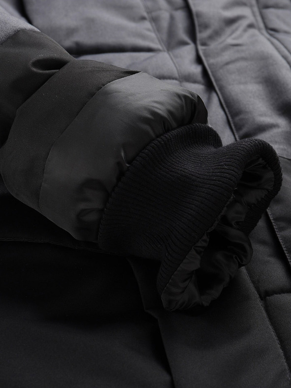 ALPINE PRO Čierna pánska zimná bunda ALPINE PRO Egyp