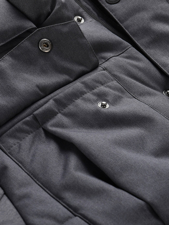 ALPINE PRO Čierna pánska zimná bunda ALPINE PRO Egyp