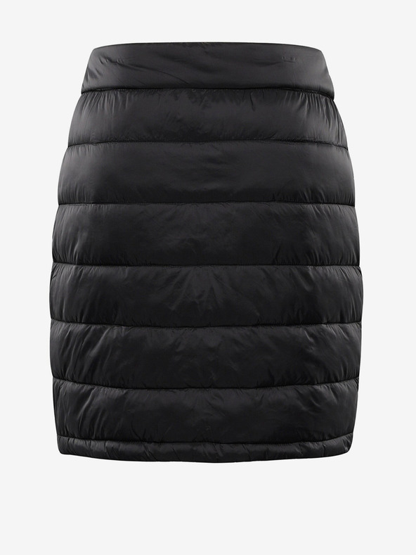 ALPINE PRO Čierna dámska prešívaná sukňa ALPINE PRO Lorfa