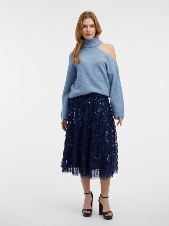 Orsay Modrá dámska sukňa ORSAY