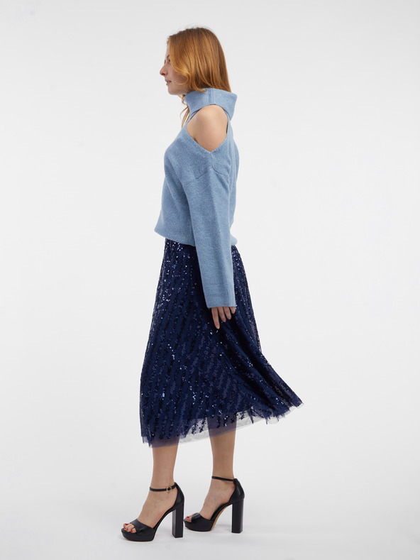 Orsay Modrá dámska sukňa ORSAY