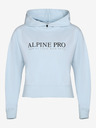 ALPINE PRO Svetlomodrá dámska mikina ALPINE PRO Jefewa