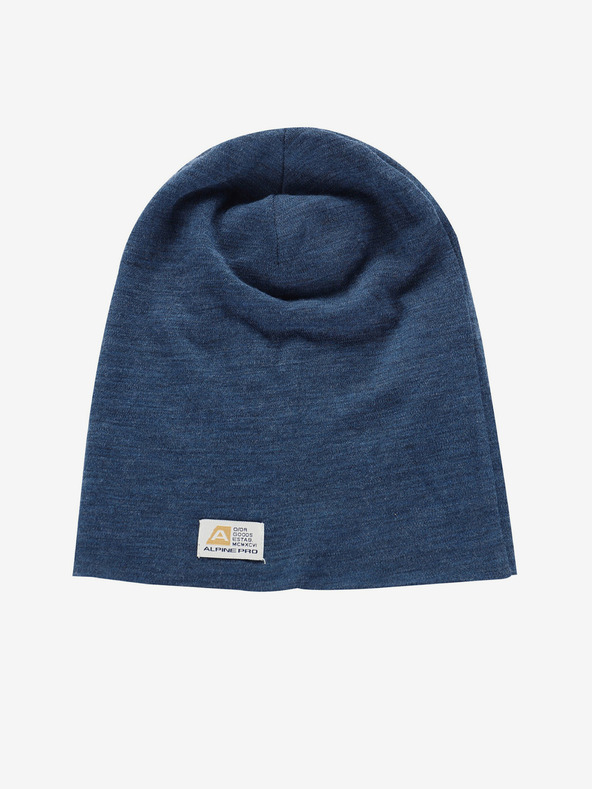 ALPINE PRO Tmavomodrá zimná čiapka z merino vlny ALPINE PRO Bedade