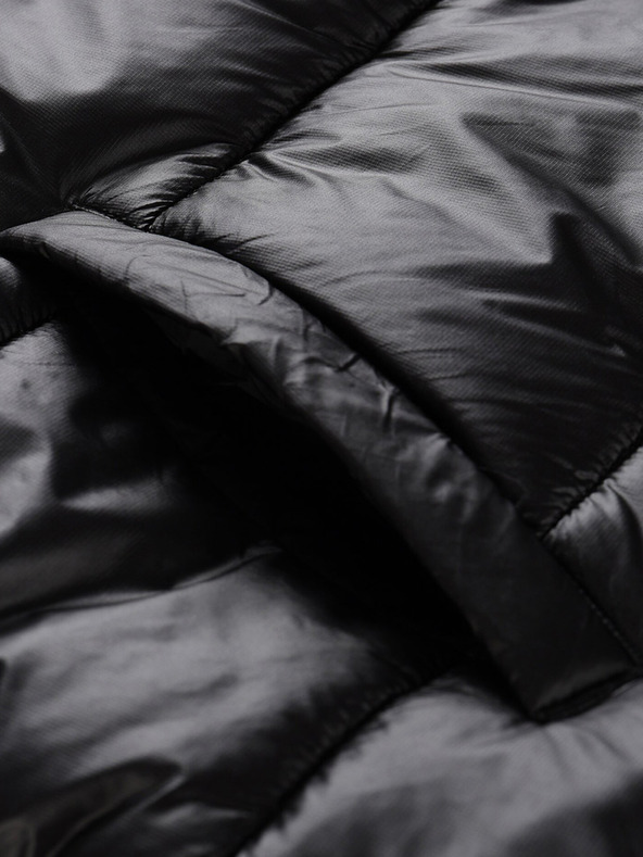 ALPINE PRO Čierna dámska prešívaná dlhá vesta ALPINE PRO Urefa