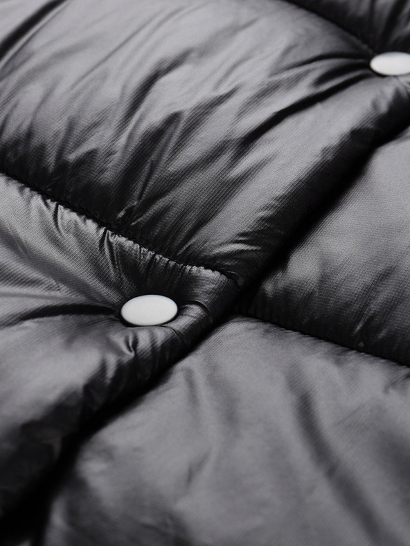 ALPINE PRO Čierna dámska prešívaná dlhá vesta ALPINE PRO Urefa