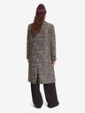 Scotch & Soda Hnedý dámsky zimný kabát Scotch & Soda s leopardím vzorom