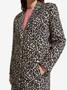 Scotch & Soda Hnedý dámsky zimný kabát Scotch & Soda s leopardím vzorom