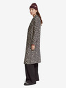 Scotch & Soda Hnedý dámsky zimný kabát Scotch & Soda s leopardím vzorom