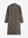 Scotch & Soda Hnedý dámsky zimný kabát Scotch & Soda s leopardím vzorom