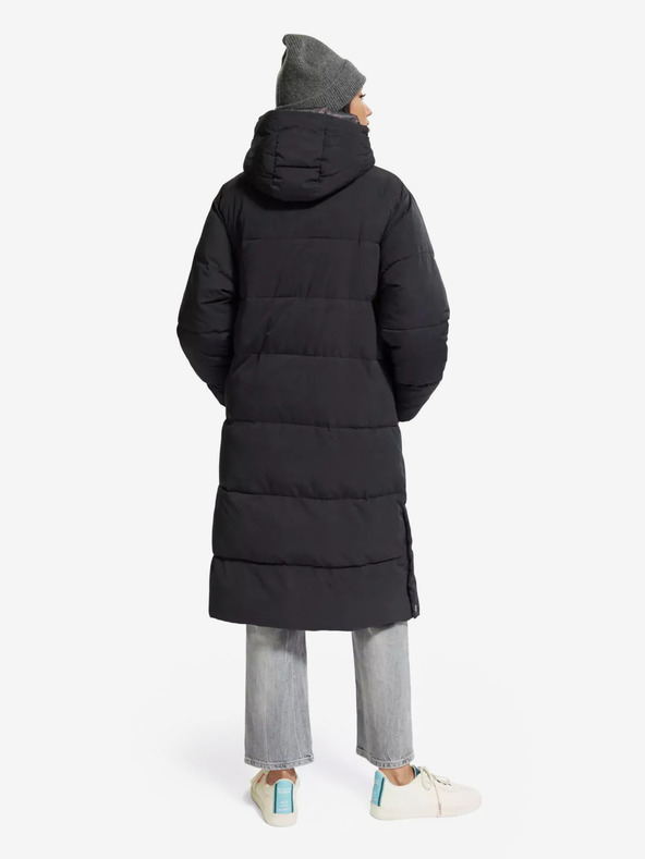 Scotch & Soda Čierny dámsky zimný prešívaný kabát Scotch & Soda