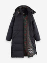 Scotch & Soda Čierny dámsky zimný prešívaný kabát Scotch & Soda