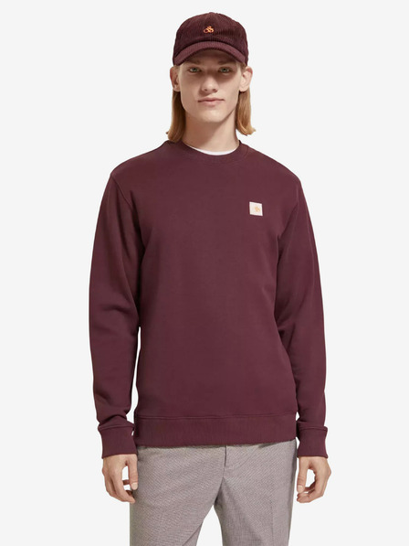 Scotch & Soda Vínová pánska mikina Scotch & Soda