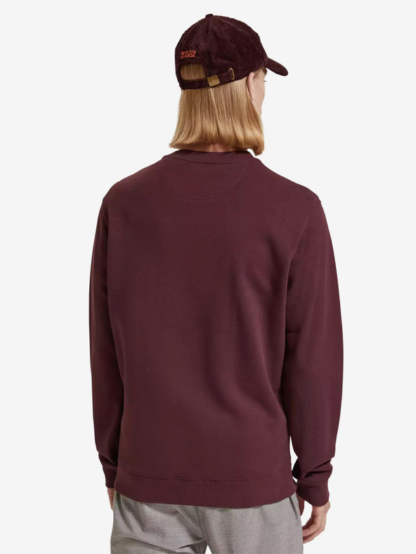 Scotch & Soda Vínová pánska mikina Scotch & Soda