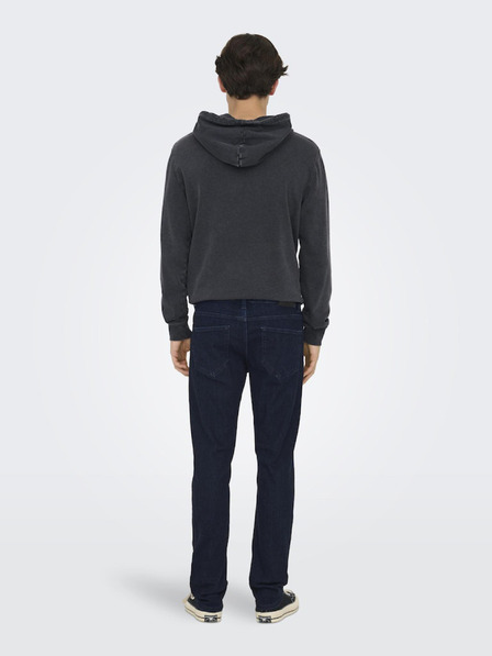 ONLY & SONS Tmavomodré pánske džínsy slim fit strihu ONLY & SONS Loom