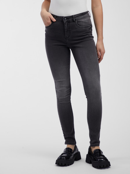 Orsay Šedé dámske skinny fit džínsy ORSAY