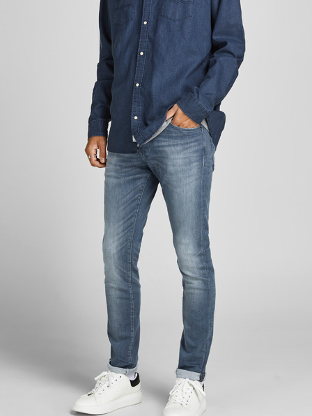 Jack & Jones Modré úzke džínsy Jack & Jones Glenn