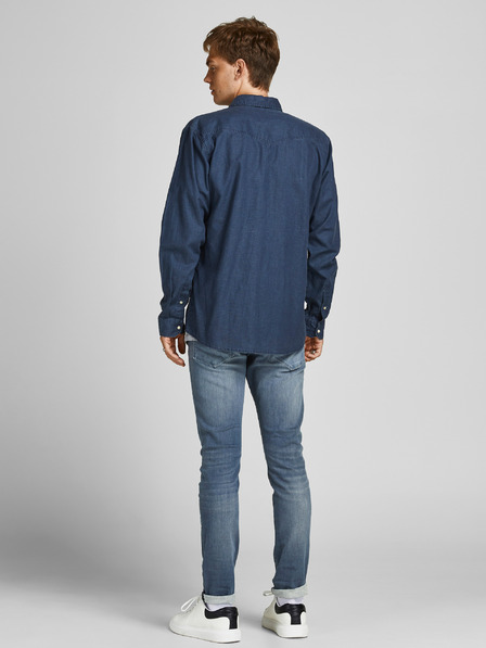 Jack & Jones Modré úzke džínsy Jack & Jones Glenn