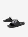 Versace Jeans Couture Čierne pánske šľapky Versace Jeans Couture Fondo Slide
