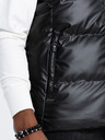 Ombre Clothing Čierna pánska prešívaná vesta Ombre Clothing