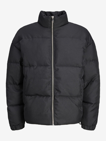 Jack & Jones Čierna pánska prešívaná zimná bunda Jack & Jones Urban